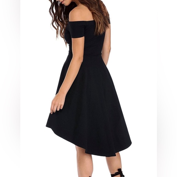 Black Off Shoulder Dress - Picture 2 of 2
